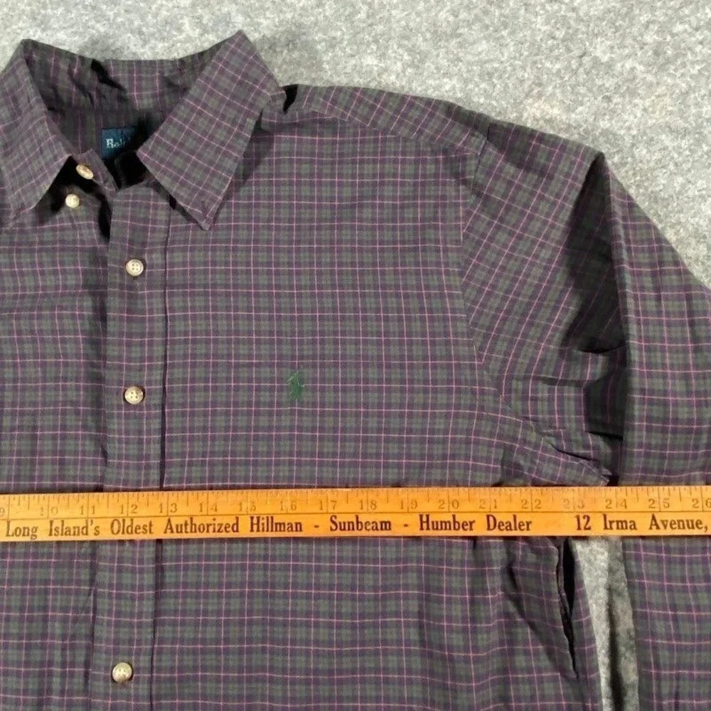 Polo Ralph Lauren Plaid Button Down Shirt Men's Long Sleeve Casual Classic Fit